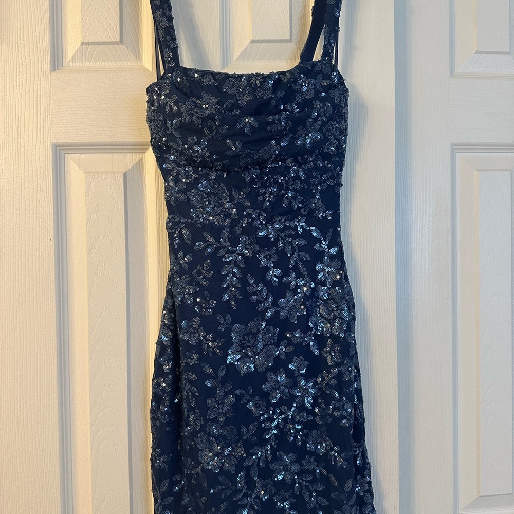 Windsor Midnight Blue Sequin Mini Dress